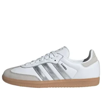 Adidas Samba OG “Λευκό Ασημί Μεταλλικό Γκρι”