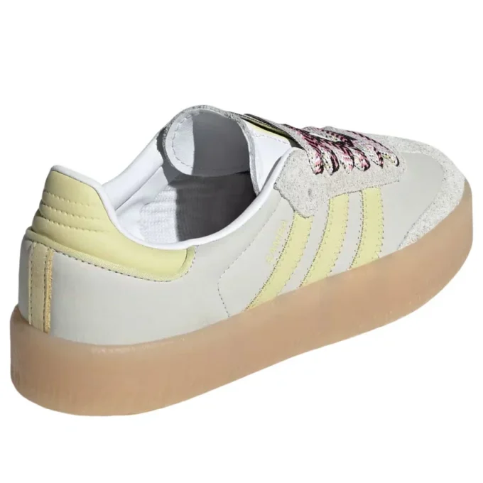 Adidas Samba “White Grey Powder Yellow”
