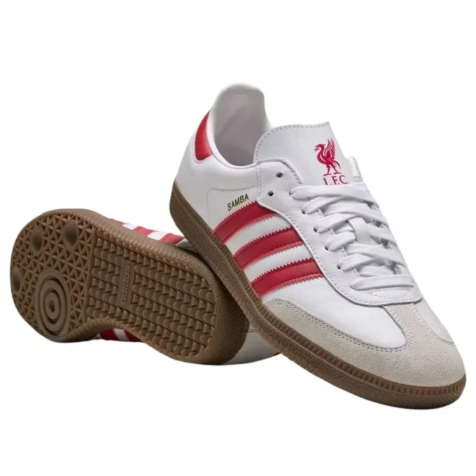 Adidas X Liverpool Fc Samba “Λευκό Φράουλα Κόκκινο Καουτσούκ”